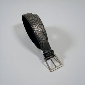 Kudos Belt Leather Snake Print Western Boho